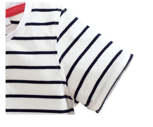 Girls' Cotton Short-sleeved T-shirt