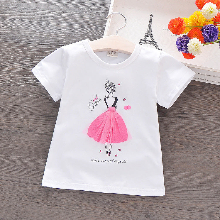 Summer short-sleeved cotton T-shirt c