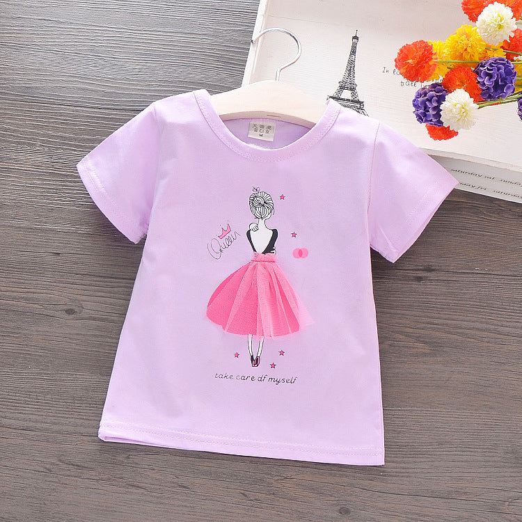 Summer short-sleeved cotton T-shirt c