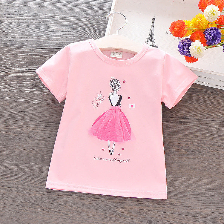 Summer short-sleeved cotton T-shirt c