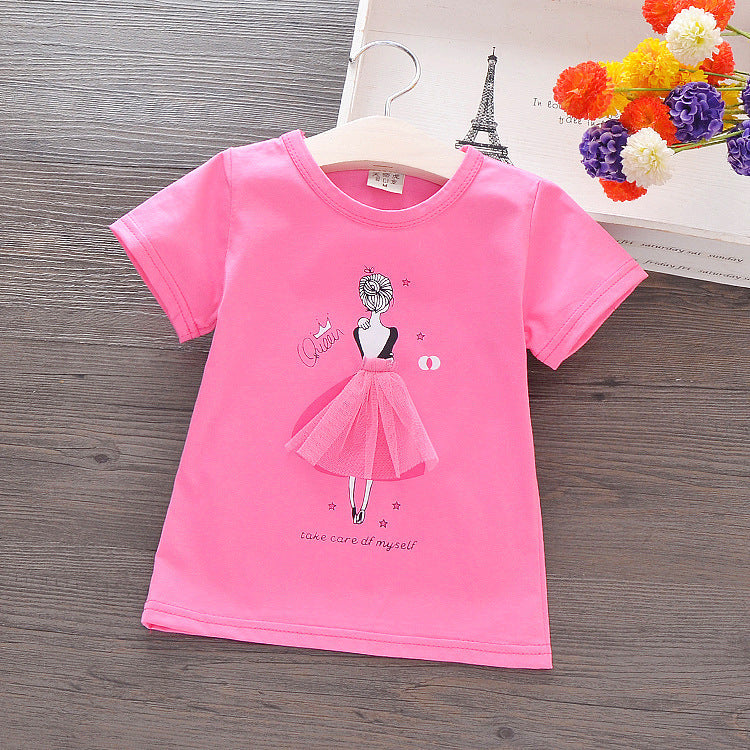 Summer short-sleeved cotton T-shirt c