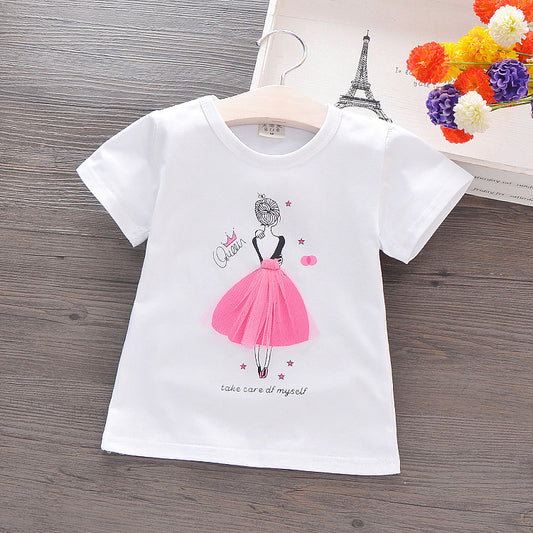 Summer short-sleeved cotton T-shirt c