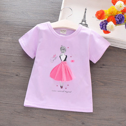 Summer short-sleeved cotton T-shirt c