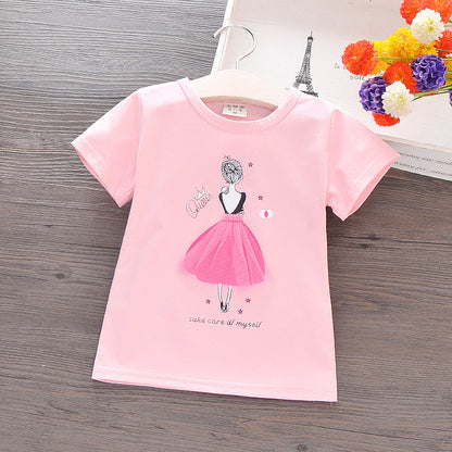 Summer short-sleeved cotton T-shirt c